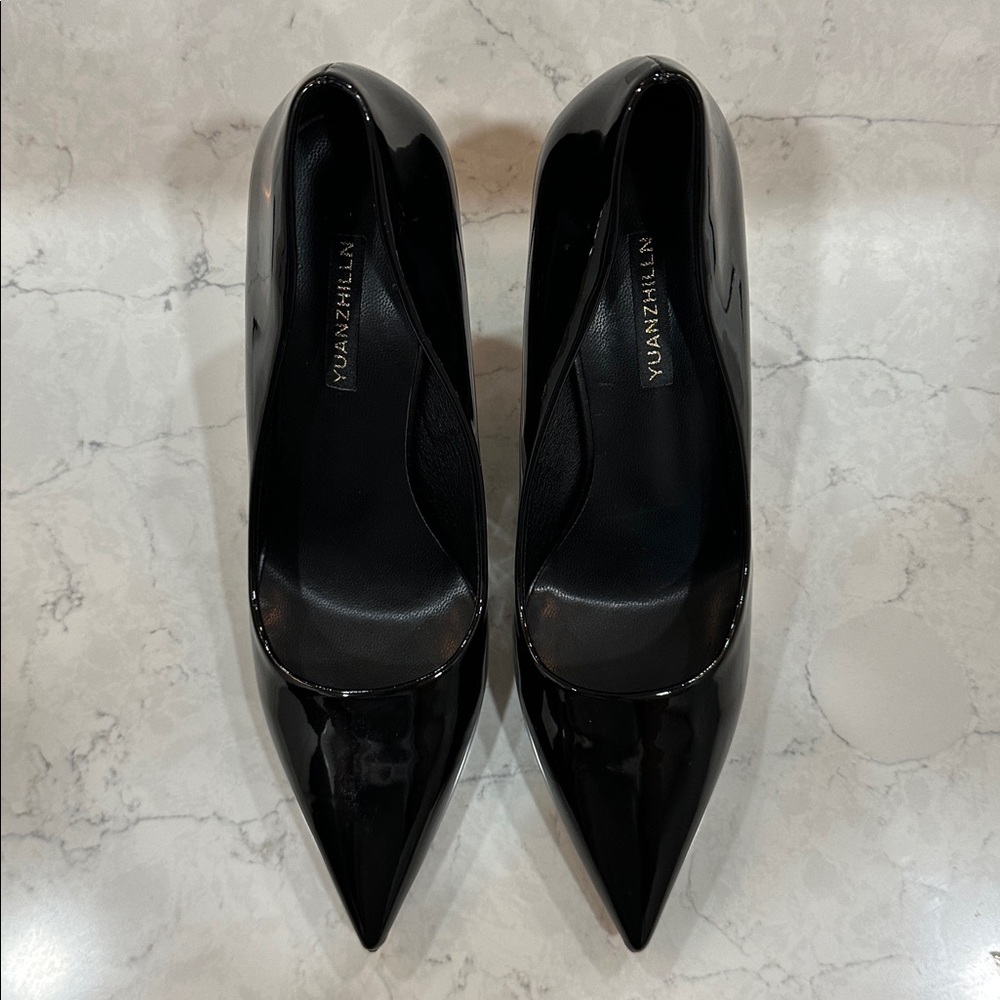 Black Patent Leather Stiletto Heels size 9/41 - Picture 4 of 8